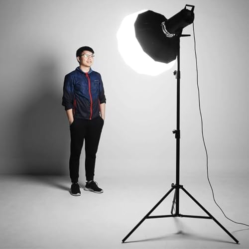FKU 400W Sun Lamp Professional LED Lantern SoftBox Soft Light Modifier with 9 Feet Stand for Photography, Studio + Lantern Softbox Balloon 85cm + 9ft Tripod (1300Gram) + Remote Control