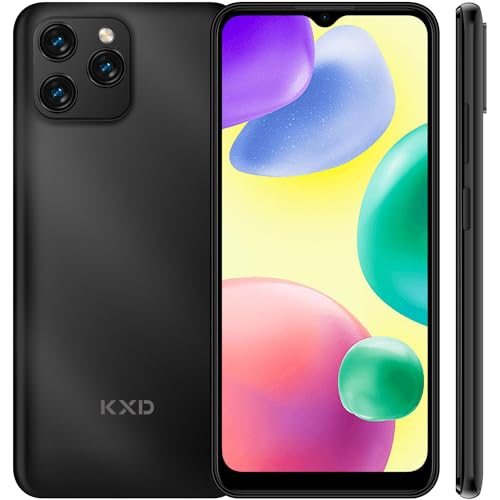 KXD A08 Telefono Movil Libres,Android 12 Smartphone,4GB+64GB/256GB Ampliable,6,52" Pantalla HD+ 4500mAh batería,Cámaras de 13MP+8MP,MTk Octa-Core moviles,Face ID/FingerPrint/4G Dual SIM
