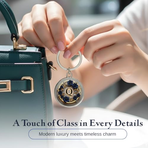 Image of magical gifts MG | Premium Alphabet & Initial Metal Keychain for Bags & Keys | Double-Sided | Personalized Initial Charm Keyring | Heavy-Duty Metal | Perfect for Gifting & Daily Use