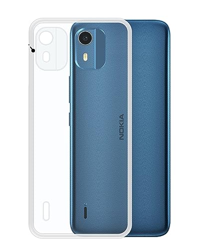 Image of COVERBLACK Case Rubber Silicone Back Cover for Nokia C12 Pro - Transparent