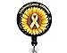 Childhood Cancer Badge Reel - Pediatric Cancer Badge Holder - Cancer Awareness Gift - Childhood Cancer Awareness Month - Yellow Ribbon Gift - Pediatric Oncology Nurse Retractable ID Clip