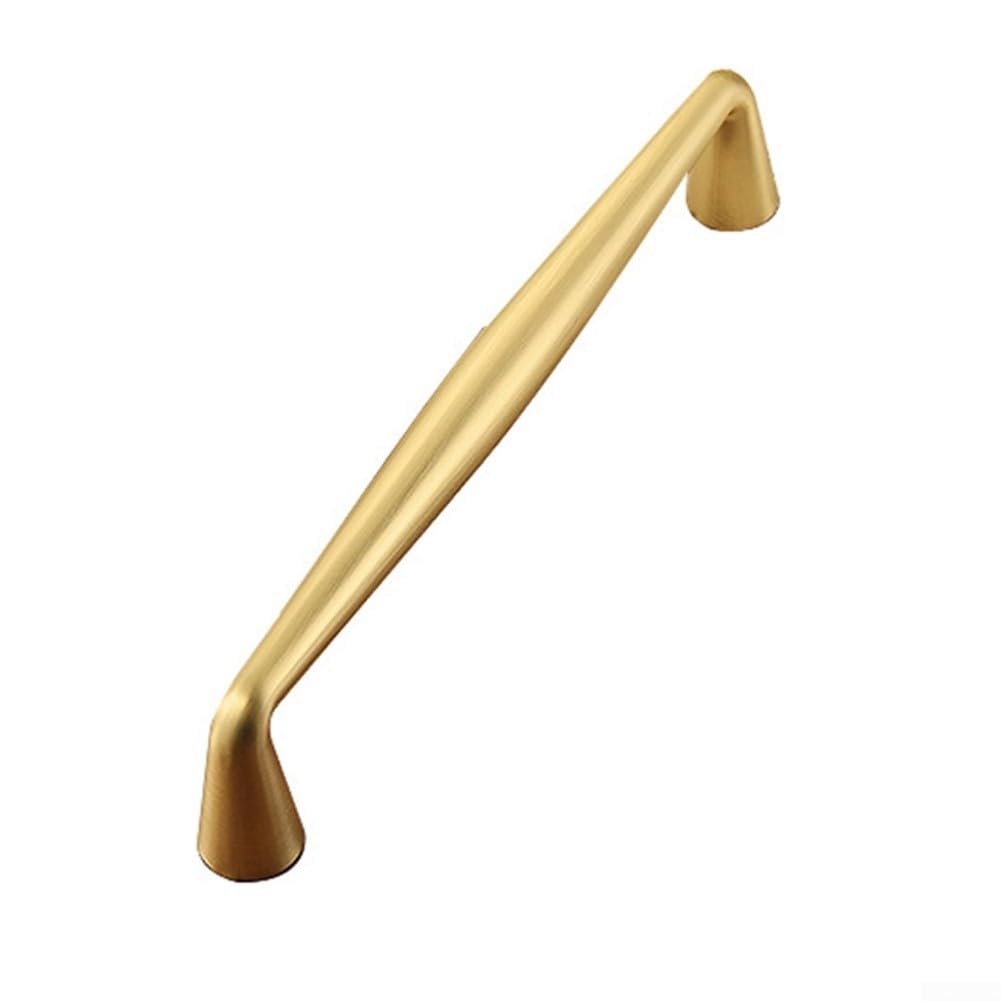 Poignées de cuisine bronze champagne 128mm en zinc massif pour meuble et placard