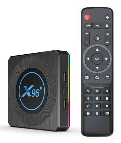 Android 11.0 TV Box 2025, LEFFOT X96-X4 4K Ultra HD Smart TV Boitier, 2GB RAM/16GB ROM, Boitier Android TV with HDR10+, 2.4G & 5G WiFi 5, BT 4.0, 100M Ethernet, Amlogic S905X4 Quad Core ARM Cortex A55