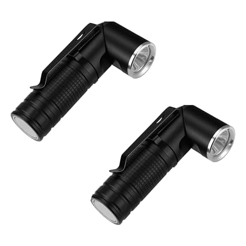 lidefox Flashlight Rechargeable Mini Pocket Flashlights High Lumens 600 Lumen with Magnetic Base Waterproof Tactical Led Flashlight for Camping Outdoor Emergencies（2 Pack Cover