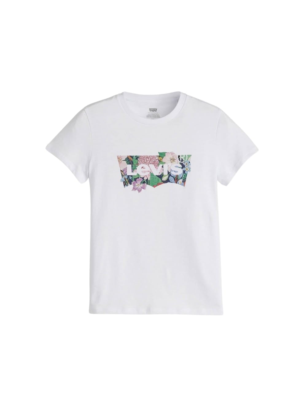 Levi's Women's The Perfect Tee T-Shirt, Coloring Book Dahlia, XXS
