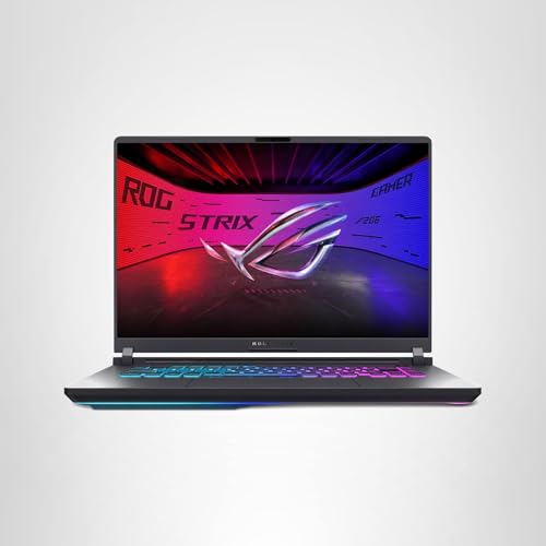 ASUS ROG Strix G16 (2025) Gaming Laptop, 16” FHD+ 16:10 165Hz/3ms Display, NVIDIA® GeForce RTX™ 5060 Laptop GPU, Intel® Core™ i7 Processor 14650HX, 16GB DDR5, 1TB Gen 4 SSD, Wi-Fi 7, Windows 11 Home