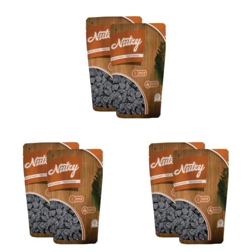 Image of Nutzy Premium Raisins (Black Raisins /Kali Darakh, 500g) (Pack of 3)