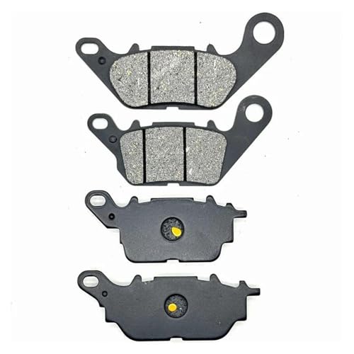HPZPRPCEW Für YAMAHA N Max N-MAX 125 GPD125 (2DS1) 2015 2016 2017 2018 2019 2020 2021 2022 2023 2024 Motorrad Bremsbeläge Vorne Und Hinten(Vordere und hintere Polster)