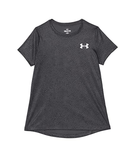 T-shirt Under Armour Girl's Tech respirant et anti-transpiration XL gris