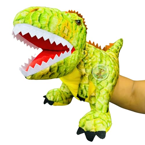 Image of Tyrannosaurus Dinosaur Hand Puppets for Kids Learning | Soft Plush Hand Puppet Toys for Storytelling, Role Play & Interactive Teaching | Educational Toys for Kids, Toddlers & Preschool