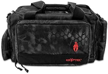 KryptekRange Bag - 7 magazine holders, ammo brass bag, secures 4 pistols, 5 zip pockets, TYPHON