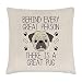 Gift Base Derrière Tout Super Personne Là Est Un Grand Housse de Coussin Carlin