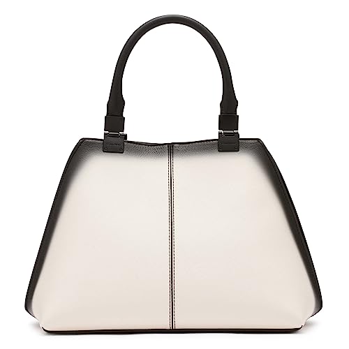Image of Calvin Klein Women's Granite Geometric Satchel - 2 in 1, Vegan Leather, 2 Pockets