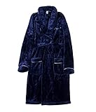 ▶ Peignoir en flanelle grande taille pour homme, confectionné en flanelle douce pour un confort et une chaleur ultimes, spécialement conçu pour se prélasser dans la maison ou après un bain relaxant.