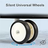 Ccarzzi Baby Walker Foldable Walker with 8 Silent Universal Wheels, Easy Clean Tray, 9 Adjustable Heights, Anti-Rollover Walker for Girls and Boys 6-18 Months - Image 6