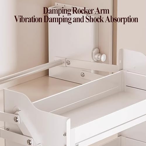 Adjustable Multi-Functional Spice Rack for Kitchen Cabinets - 2 Pull-Out Shelves (22.05in) - Space-Saving Organizer for Herbs, Spices, and Condiments