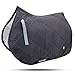 General Saddle Cloth Numnah Saddle Pads/English Saddle Pad (Grey, Cob/Pony)