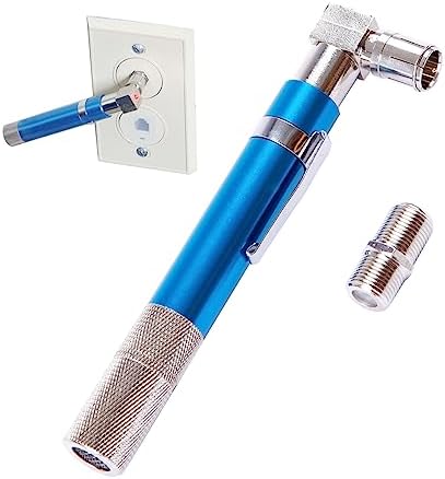 Coaxial Pocket Toner Pocket Continuity Tester(Tracer) and Toner with Light&Buzzer Voltage Toner and Barrel Connector Bundle for Testing Coax Cable, RG6, RG59, CATV Wire Tracer