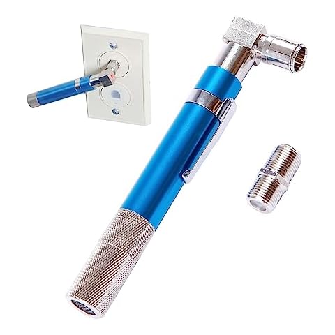 GROWORD Coaxial Pocket Toner Pocket Continuity Tester(Tracer) and Toner with Light&Buzzer Voltage Toner and Barrel Connector Bundle for Testing Coax Cable, RG6, RG59, CATV Wire Tracer Cover