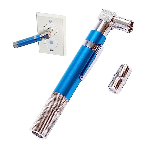 Image of Coaxial Pocket Toner Pocket Continuity Tester(Tracer) and Toner with Light&Buzzer Voltage Toner and Barrel Connector Bundle for Testing Coax Cable, RG6, RG59, CATV Wire Tracer