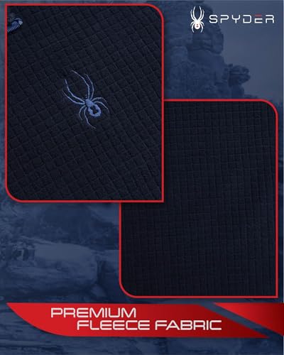 Spyder Mens Quarter Zip Pullover Sweatshirt - Athletic Fleece Sweater Quarter Zip Pullover Men - Mock Neck Sweatshirt for Men4