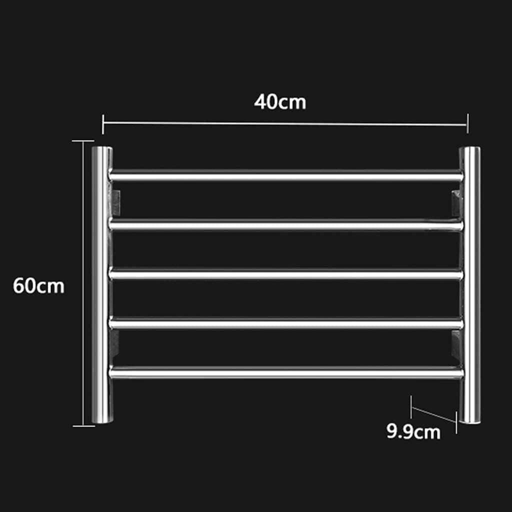 Towing Warmers Wall Stainless Steel Electric 400 * 600 mm 5 Bar Home Bathroom Towel Rack Radiator Warm Clothing and Towel