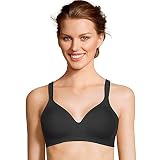 Bali Designs Women's Active Classic Coverage Foam Wire-Free Bra, Black, 34DD