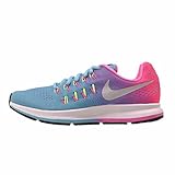 Nike Zoom Pegasus 33 (GS), Zapatillas de Deporte Niñas, Azul (Azul (Gamma Blue/Mtllc Slvr-Pnk Blst), 37.5