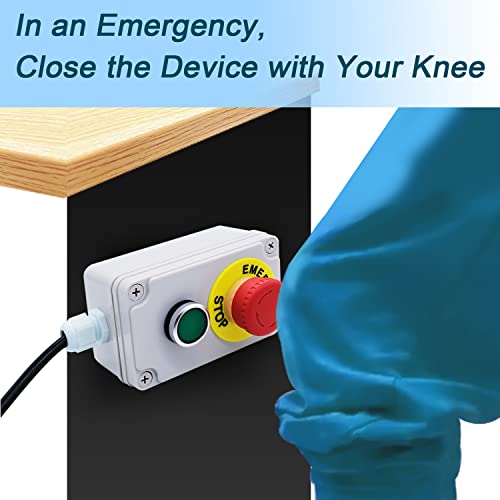 Mxuteuk 120V 10A Magnetic Switch Table Saw Safety Stop Push Button Switch G017