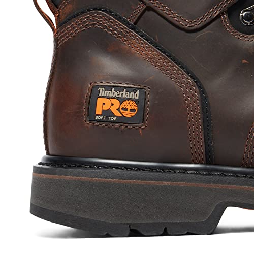 Timberland Pro – Bico macio masculino Pit Boss 15 cm, Marrom, 12