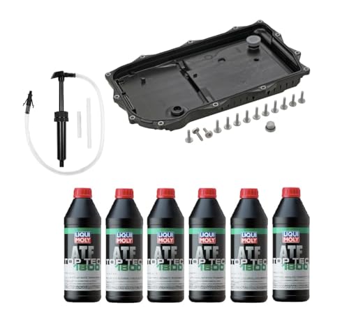 Auto Transmission Service Kit (Oil Pan+Filter+Gasket+Bolts+Pump) + 6L ATF for