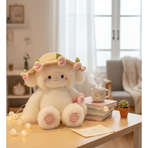 Image of Flufies Plush Soft Toys for New Born Baby and Baby Boy - Soft and Easy Wash Plush - Huggable Plush Toys for Girls and Boys - Soft Toy for Home Decor (25 CM Bouquet Sheep)
