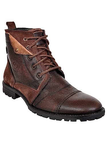 Allen Cooper Genuine Premium Leather Luxury Memory Foam High-Top ...