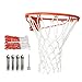 Basketball Hoop Net - Wall Mounted Rim, Steel Ball Goal, Rust Resistant Frame, Training Support, Sports Accessories for Driveway Practice, Gym Sessions and School Courts, 35cm