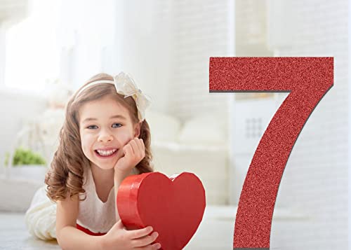17 inch Large Wooden Numbers, Wood Number, Blank Wooden Number, Wooden Sign Board, Wooden Numbers for Crafts, DIY Projects, Birthday, Party, Wedding Decorations (Number 7) by BIUWING - Image 3
