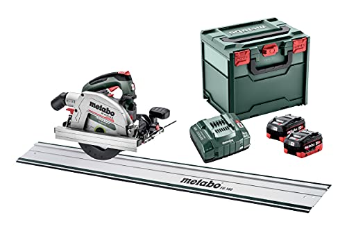 Metabo Set KS 18 LTX 66 BL Akku-Handkreissäge 18V 2x LiHD- Ladegerät ASC 145- metaBOX 340- mit Führungsschiene FS 160 - 691194810