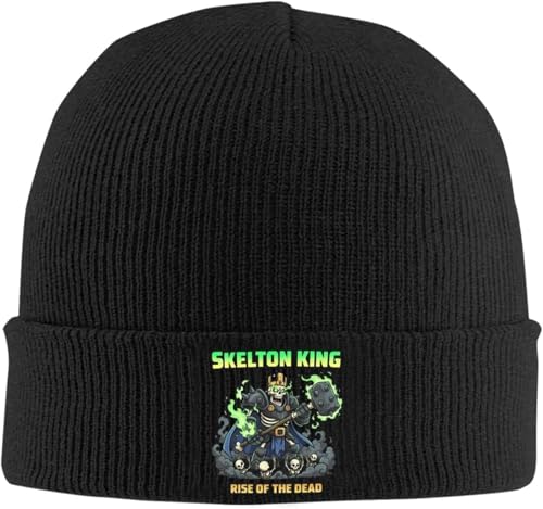 Chapeaux chauds unisexe Skeleton King en maille acrylique souple