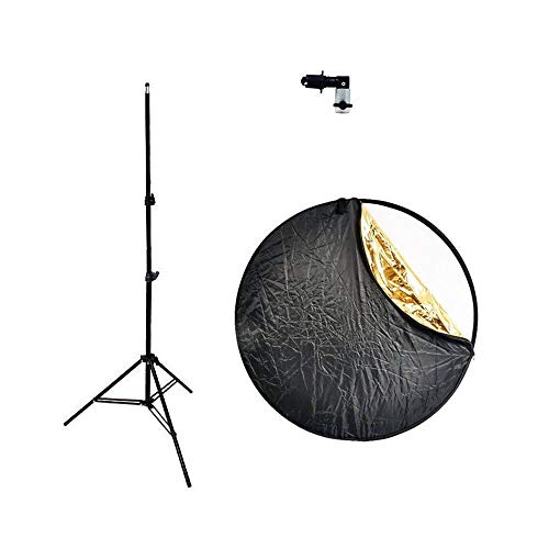 Kit Fotográfico Sou Foto com Rebatedor Fotográfico 5 em 1 80cm RB80-5X1, Suporte YA-428 e Tripé de 2