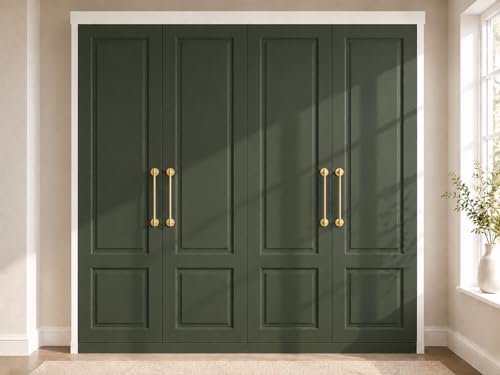 trust4care 4-Pack 2.3" Brushed Gold Backplates of Bifold Closet Door Knob by trust4care - Used condition - Image 5