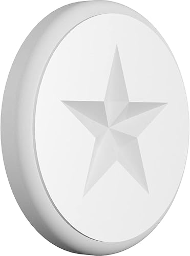 Vista 17 de Ekena Millwork ROSP060X060X075GRY08 Roseta estándar Grayson Star con borde redondeado, 6"W x 6"H x 3/4"P