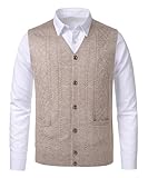 Gilet à col en V : pour allonger visuellement votre cou. Motif argyle : facile à assortir avec différentes chemises courtes et longues, unies ou à carreaux. Ce gilet sans manches au design classique est également doté d'une bonne élasticité, ce qui lui permet de ne pas rétrécir.