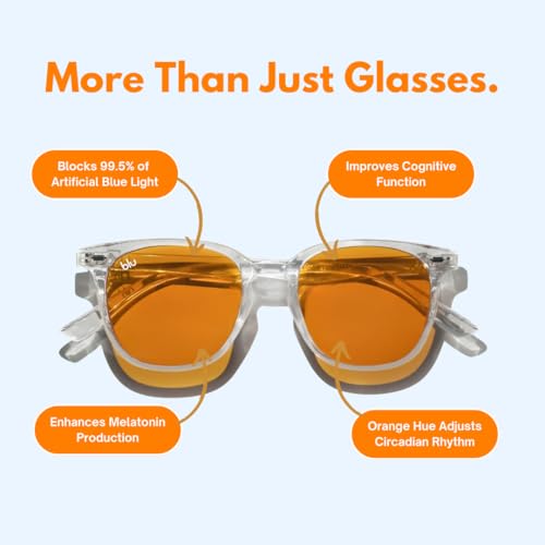 Image of Blue Light Blocking Glasses by Blu | Reduce Digital Eye Strain, Gaming Glasses, and Improve Sleep Quality During Screen Time