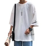 [FLYSKY] メンズ tシャツ 夏服 半袖シャツ 大きいサイズ 速乾性 耐久性 ビッグシルエット 無地 オーバーサイズ 柔らかい 通気性 おしゃれ 春夏