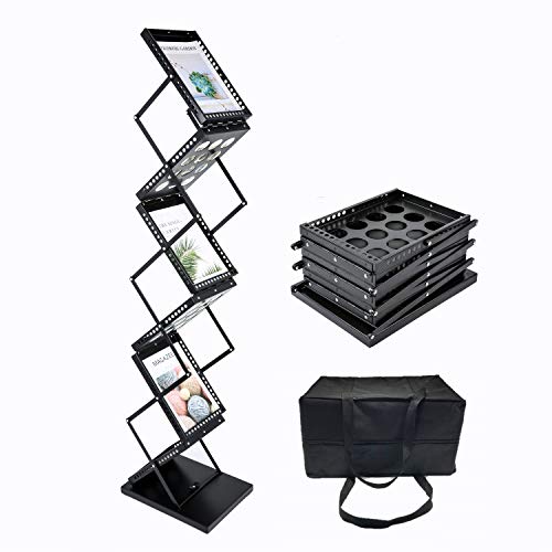 Polmart Brochure Magazine Catalog Literature Display Rack - 6 Pockets (1 - Pack)