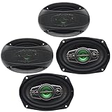 AUDIO360 AD6915P - 6x9 2000W MAX Car Speakers, High Power Midbass, 92dB Sensitivity, 4-Way Coaxial - Perfect for Custom Audio Builds - 2 Pairs