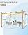 Garvee 10x13 Ft Outdoor Pergola with Retractable Canopy Aluminum Gazebo Imitation Wood-Grain Post with Side Mesh Screen Modern Pavilion for Backyard Deck(Beige+White)