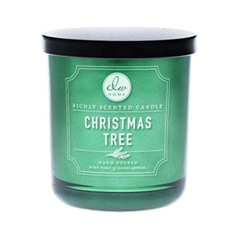 DW Home Holiday Favorites Richly Scented Candle Medium Single Wick Hand Poured 9 Oz (Christmas Tree) Cover