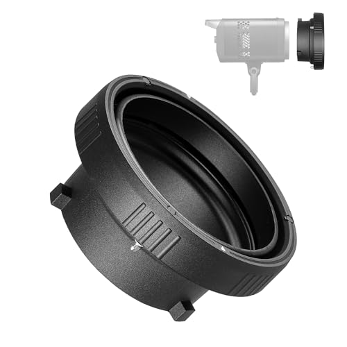 Image of FOMITO Bowens Mount Adapter Ring, Speedring Converter for Studio Flash Strobes, Softboxes, Reflectors, Beauty Dishes and Light Modifiers, Durable Metal Construction (SN-18)