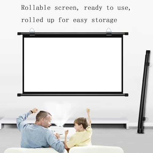 Pantalla manual para proyector 4:3 72 pulgadas miniatura 3