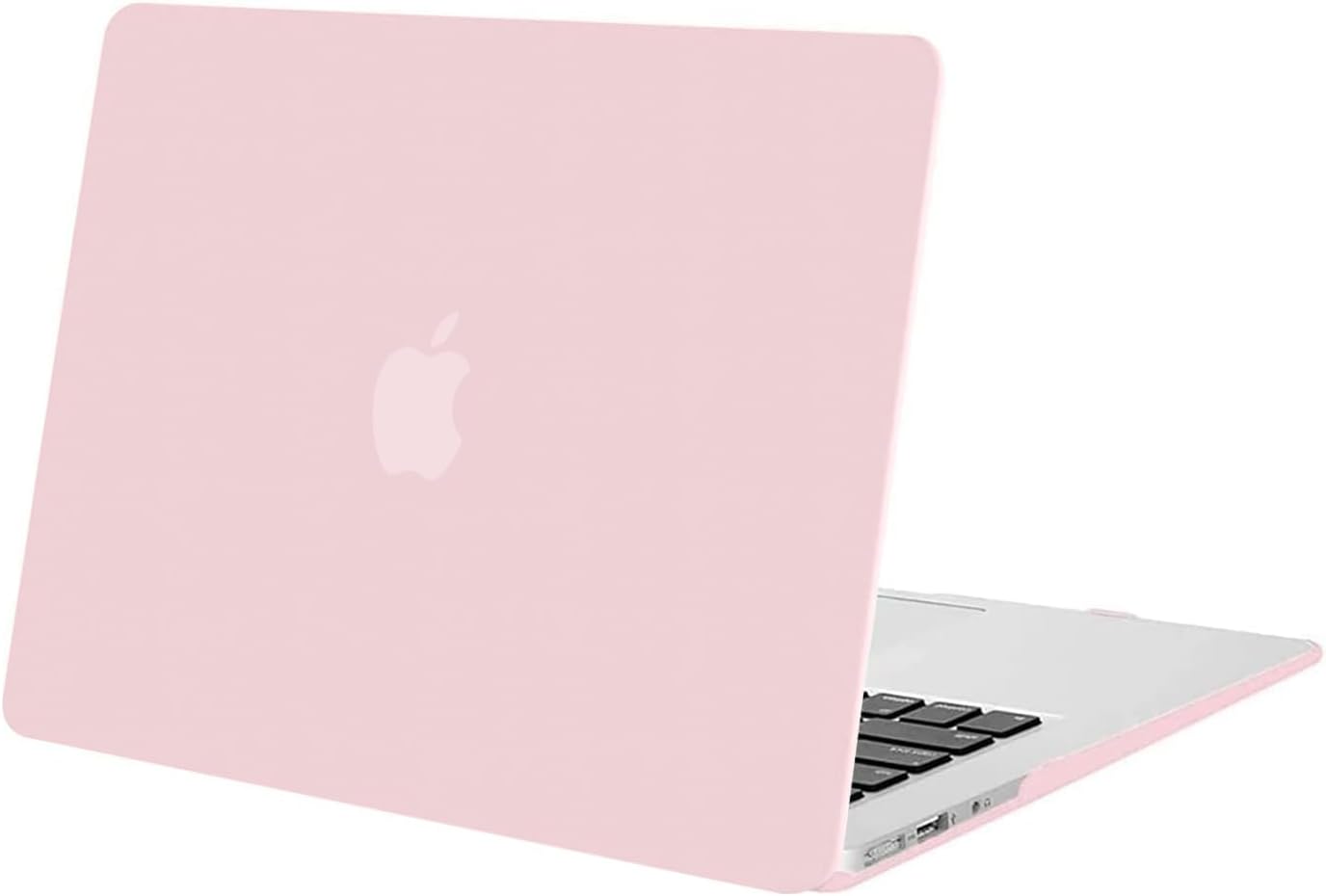 MOSISO Plastic Hard Shell Case Cover Only Compatible MacBook Air 13 Inch (Models: A1369 & A1466), Not Compatible 2018 Version A1932 with Retina Display, Rose Quartz